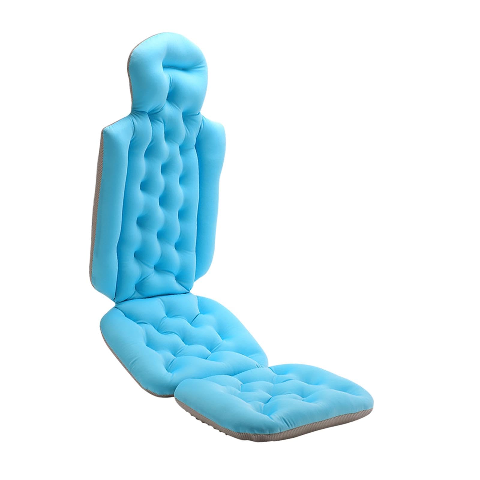Cuscino Vasca da Bagno Cuscino Spa Cuscino Poggiatesta Cuscino Antiscivolo Supporto Morbido in Poliestere Traspirante per Relax Adulti Bagno Spa, Blu