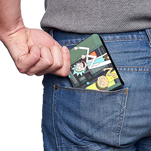 Mulafnxal Wallet For Boys Men Kids Girls Teen Leather Bifold Bi-Fold Wallets Purse Minimalist Cute Kawaii Cool Designer Cartoon Fashion Credit Card Thin Purses Pouch Pouches (Rick Grandson) #TOP2