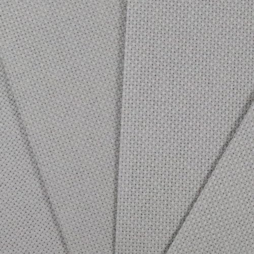 Image of KCS 4 /6 pc of 12 inch x 18 inch 30cmx45cm 16CT Counted Cotton Aida Cloth Cross Stitch Fabric (Medium Grey, 4 pc)