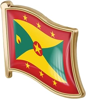 vmcoatdu Country Flag Pin Badge International Travel Brooch Metal Alloy Souvenir Pin for Hat Clothes Backpack