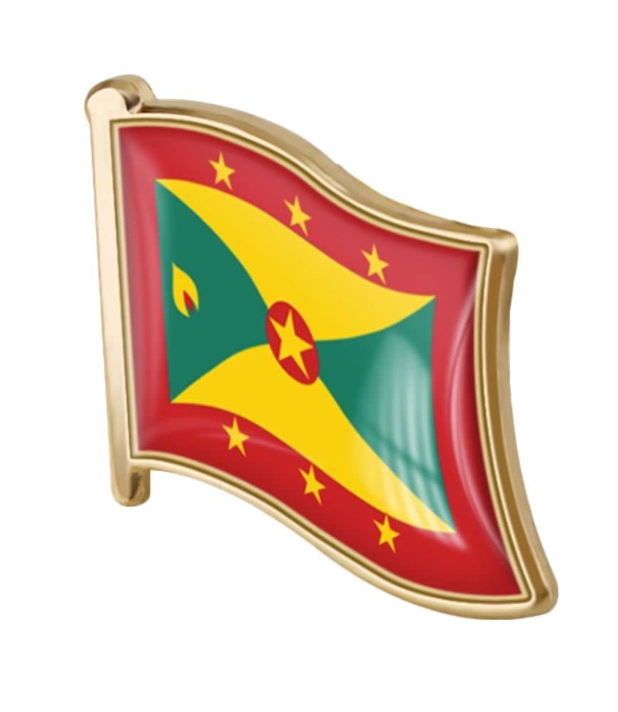 vmcoatdu Country Flag Pin Badge International Travel Brooch Metal Alloy Souvenir Pin for Hat Clothes Backpack