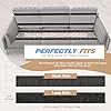 LOVEETA® 4.4'' × 16 Feet Power-Grip Couch Cushion Hook and Loop Tape, 2.0 PIB Heavy Duty Adhesive, Keep Couch Cushions from Sliding, Prevent Cushions from Sliding Outdoor, Mattresses, Carpets #5