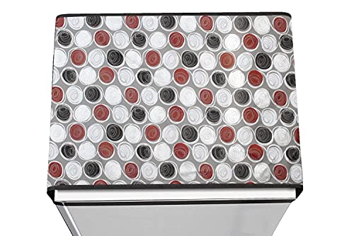 Image of Stylista Refridgerator top Cover Suitable for Samsung RR24C2Z23CR /NL, 223 Liter Fridge, Dimension (WXD) 65x111 CM, Abstract Pattern mgrey