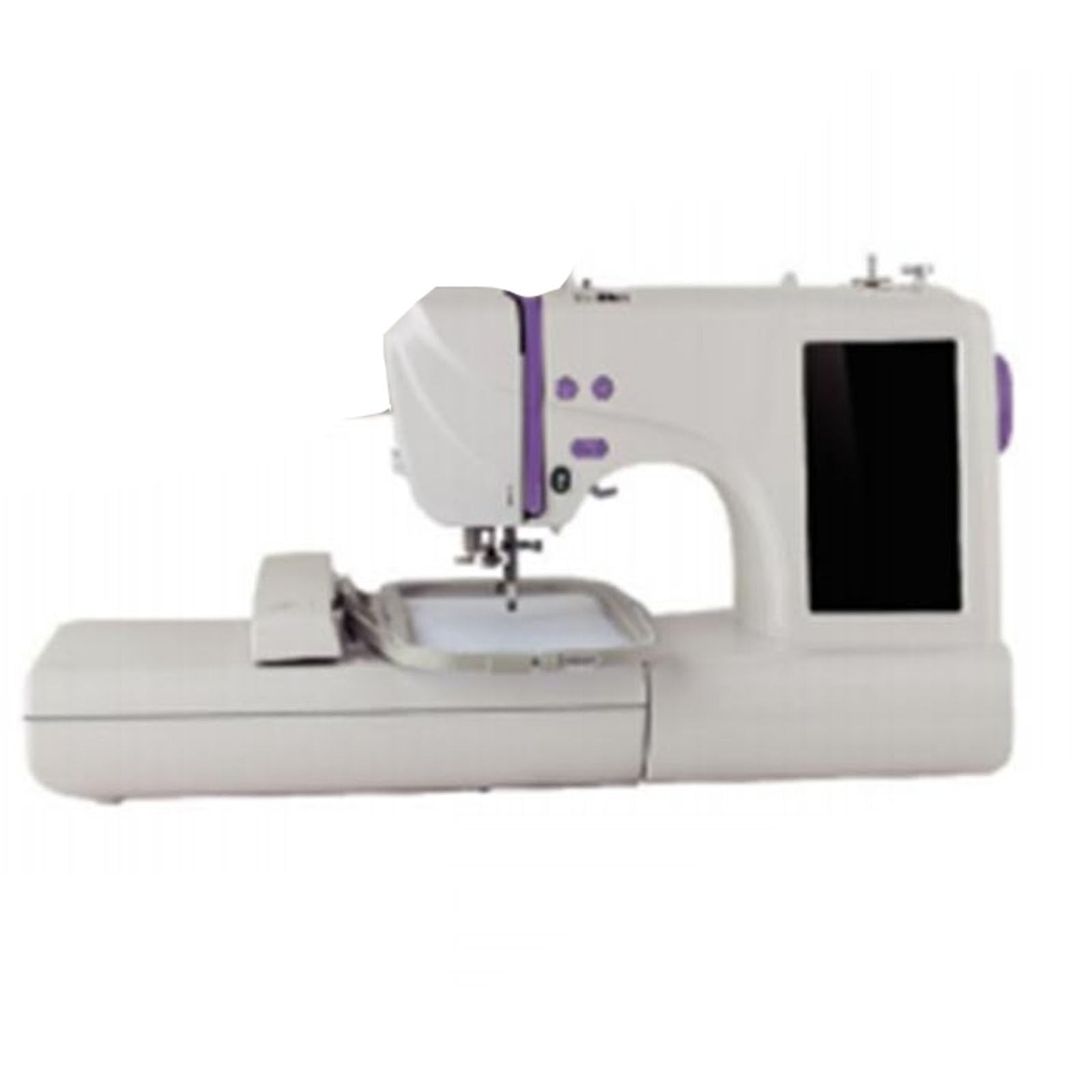 Máquina de Coser, Portátil Mini Maquina de Coser Electrica, Máquina de Coser eléctrica Multifuncional con Luz de LED Sewing Machine par,Purple-SewingandEmbroidery