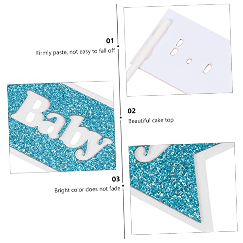 Didiseaon 12 Pçs Cupcake Inserções De Bolo De Bebê Decoração De Comida Decoração De Bebê De Bautizo