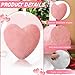 Wonderjune 3 Pcs Valentine‘s Day Heart Shaped Pillows Cute Heart Shaped Throw Pillow Plush Soft Velvet Red Pink White Pillows for Valentine Party Friends Children Gift Living Room/Dining Room
