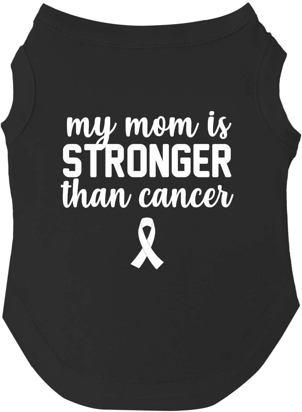 My Mom is Stronger Than Cancer Dog Tee Shirt Sizes for Puppies, Toys, and Large Breeds (Hot Pink, 2X-Large 150)