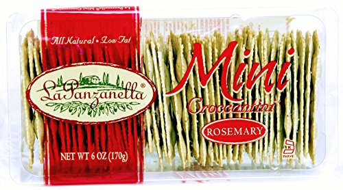 La Panzanella Mini Croccantini Rosemary Crackers 6 oz (Pack of