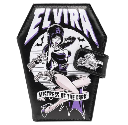 kreepsville 666 Elvira Mistress of the Dark Monsters Hands Pin Up Gothic Coffin Wallet
