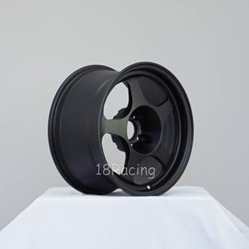 4 Pcs Rota Slipstream Wheels 15x8 Pcd:4x100 Offset:40 Hb67.1 Satin Black