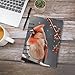 ZGHQHCDRH Cute Cardinal Birds Notebook Ruled Hardcover Loose Leaf Notebooks Women & Men Ring Binder Notebook 90 Pages for Work & Note Taking Journals for Writing (9