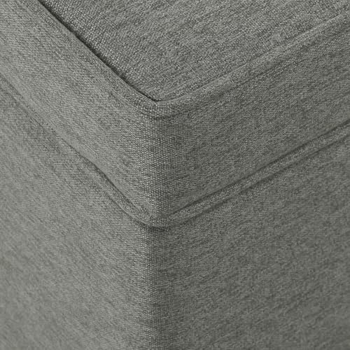 Image of HomePop 24 inch Storage Ottoman - Gray