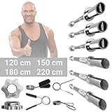 ✔ Griff ► Max. Breite 113.0 cm ► Durchmesser 3.0 cm ✔ Max. Belastbarkeit ► 320.0 kg✔ Aufnahme Gewichtsscheiben ► Länge 32.0 cm ► Durchmesser 5.0 cm ✔ Krafttraining ✔ Hanteln