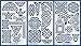 Produktbild Aleks Melnyk #37 Schablonen, Metall Stencils Vorlagen for Painting,Keltischer Knoten, 3 Stück, DIY Kunst Projekte, Stencils für Scrapbooking und Zeichnen, Brandmalerei Schablonen, Basteln