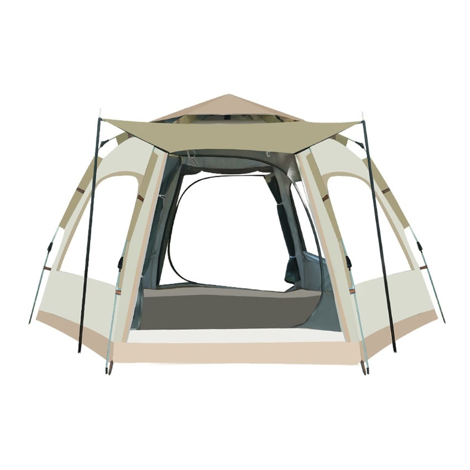 ３～４人用 ドーム型 キャンプテント 自動ポップアップテント195×195cm 3～4人用 ドーム型 キャンプテント 自動ポップアップテント195