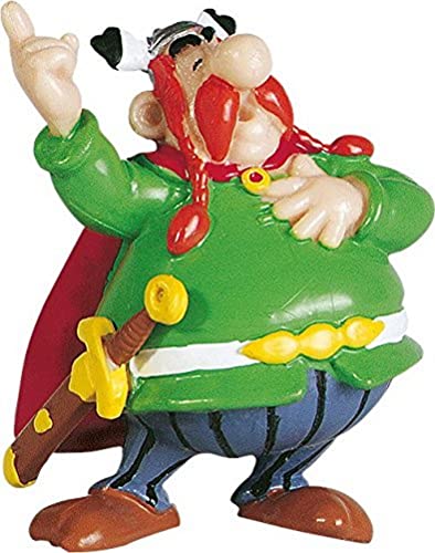 Plastoy -SD-PLY00060509 Obélix Chefe Abraracourcix figura PVC 9 cm asterix o , cor branca (PLA60509)