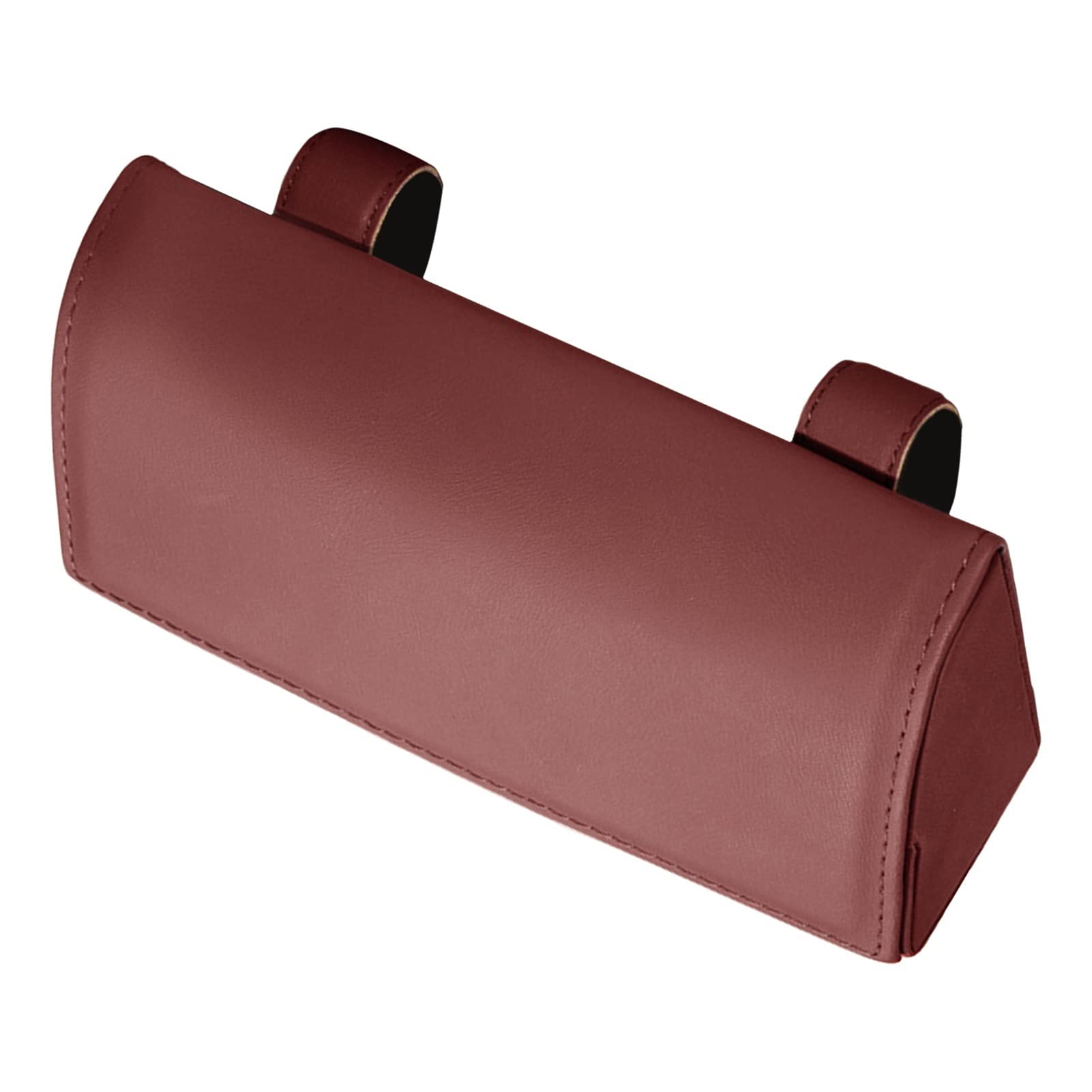 Xuanqingyi Store Uchwyt na okulary przeciwsłoneczne Visor Magnetyczne skórzane etui na okulary kompatybilne z osłoną przeciwsłoneczną samochodu Anti-Cratch PU Skórzane etui na okulary przeciwsłoneczne