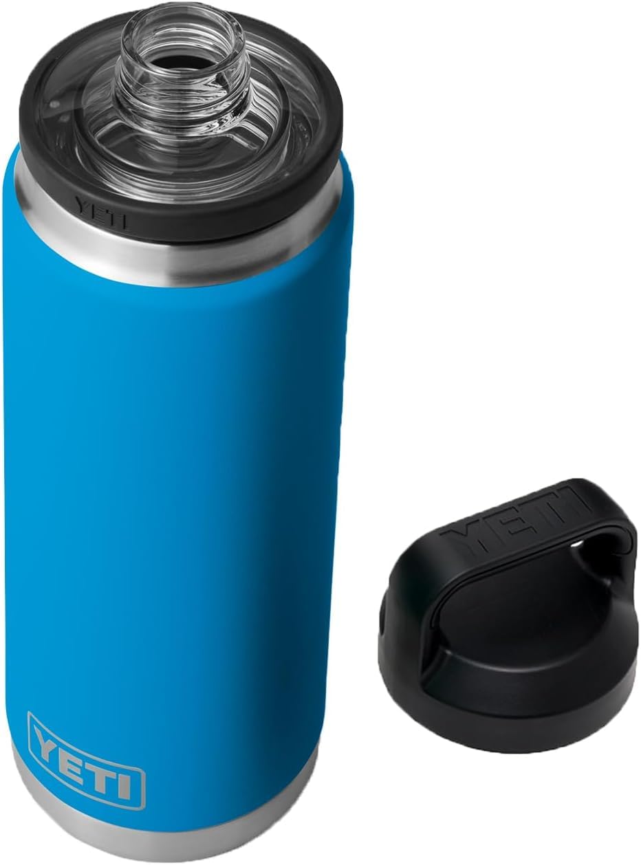 YETI Rambler Bottle with Chug Cap, Big Wave Blue, 26 oz (760 
