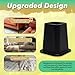 Kings Brand Furniture 6-inch Bed Risers - Set of 4 Black Heavy Duty Stackable Furniture Risers for Under Bed Storage, Desk, Sofa, Couch