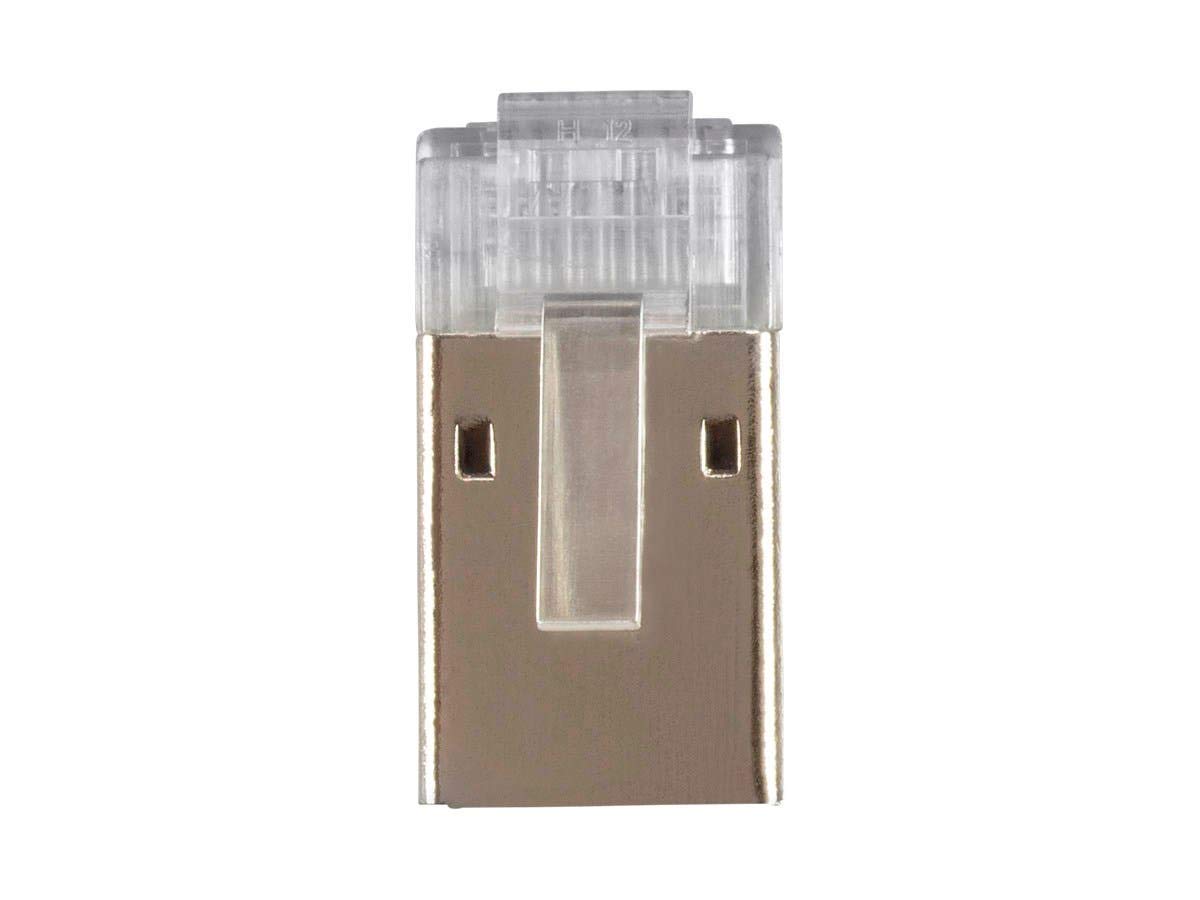 Prise RJ45 blindée Cat6a Monoprice pour éliminer les interférences réseau - 25 pcs - 4