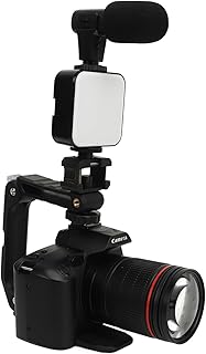 4K 64MP Digital Camera with Microphone, HD Night Vision WIFI Video Camera Camcorder with Fill Light, 16x Digital Zoom, 3.0inch IPS Screen, 120 Degree Wide Angle Vlogging Camera