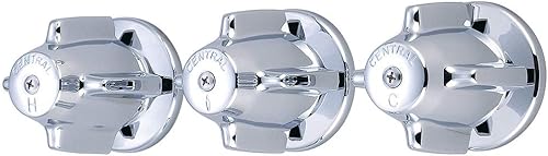 Central Brass 0950 Juego de válvulas de tres mangos-centros de 8"