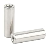 Eujgoov 20Pcs M6 Female Thread Coupling Nut 30mm Round Connector Kit for Home Machinery Equipment Maintenance