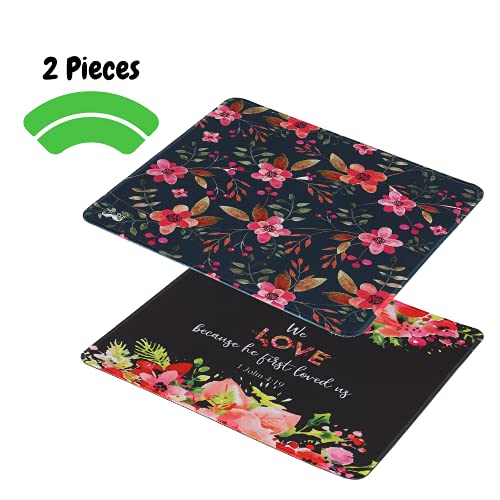 Mr. Pen- Floral Mouse Pad, 2 Pcs, Mouse Pad, Cute Mouse Pad, Mouse Pad Floral, Office Mouse Pad, Cute Floral Mouse Pad, Bible Mouse Pad #TOP1
