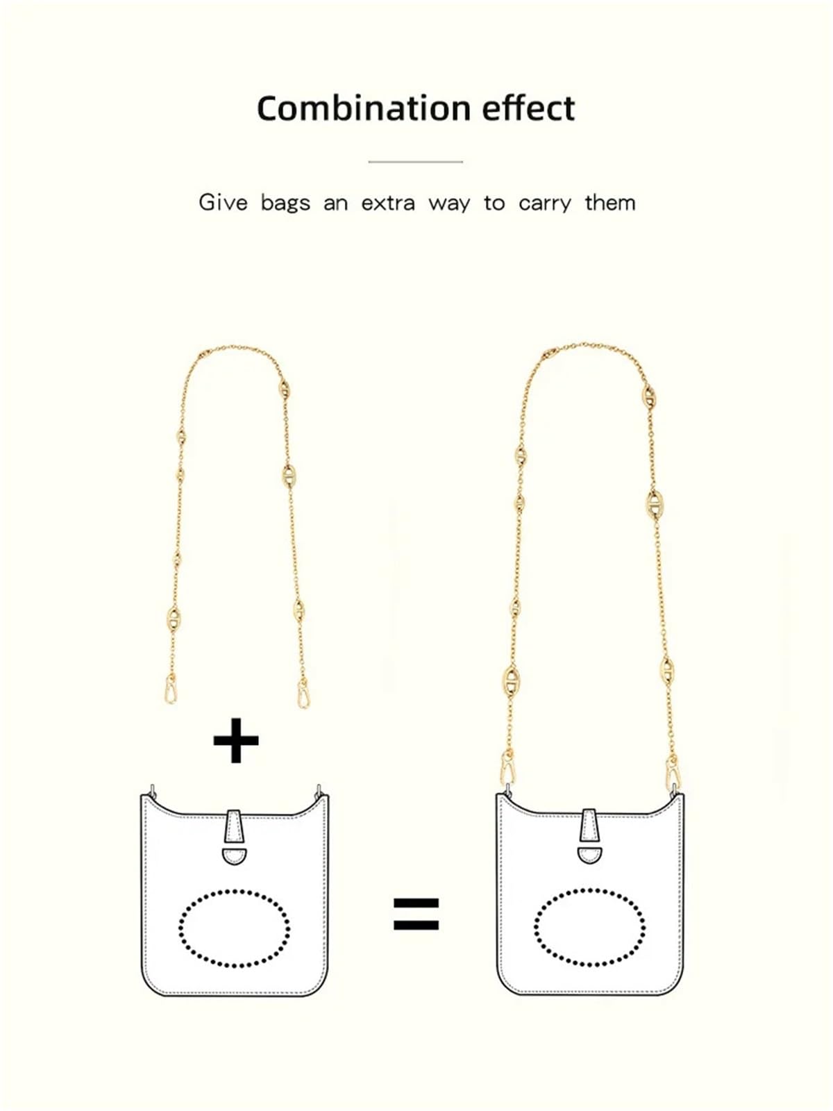 Adecuado for cadena de bolso, accesorios modificación nariz cerdo, cruzado Diagonal un solo hombro, correa Para bolso DIY(Silver hardware,130cm)