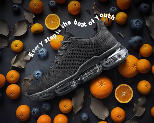 Image of Socviis Men's Air Cushion Running Shoes Breathable Tennis Fashion Sneakers Non Slip Workout Casual Sport Shoes Gym Training Comfortable Walking Shoes