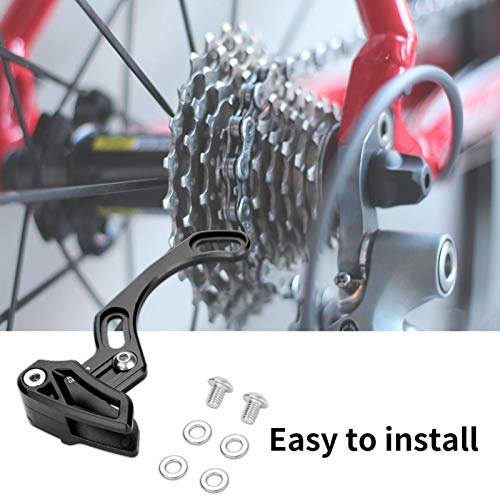 Keenso Deflektory łańcucha rowerowego ze stopu aluminium, ultralekkie narzędzie do prowadnicy łańcucha rowerowego do uchwytu dolnego akcesoria rowerowe