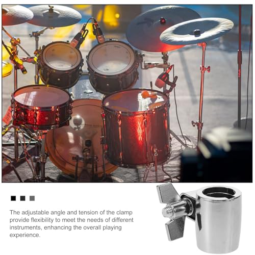 HANABASS Soporte de Extensión para Abrazadera de Cowbell Ajustable, Sujeción Dual para Batería con Clip Telescópico, Accesorio para Kit de Batería miniatura 3
