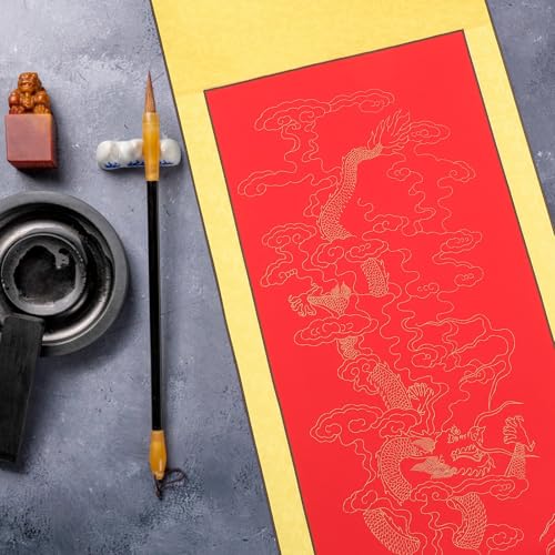 Papel pergamino iplusmile de caligrafía china con absorción para acuarela 5