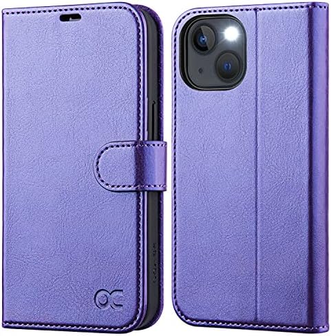OCASE for iPhone 13 Case, Premium PU Leather iPhone 13 Wallet Case Flip Phone Cover with[TPU Inner Shell][RFID Blocking][Card Holder] for the 6.1 Inch 2021 5G,Black