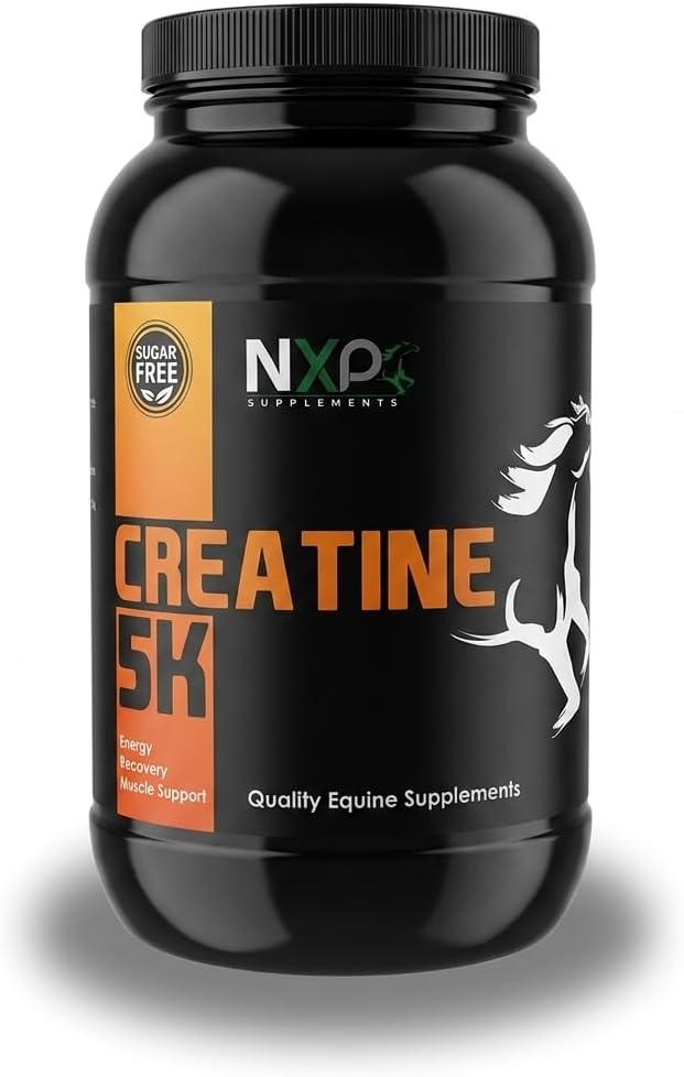 Creatine 5K Powder for Horses - 5 lb (90 Scoops / 45 Days Maintenance) | Pure Creatine Monohydrate ATP Energy, Muscle Strength & Recovery Support | Unflavored