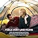 TETON Sports Mammoth +20F Queen-Size Double Sleeping Bag; Warm and Comfortable for Family Camping , Grey Taffeta, 94 x 62 Inch