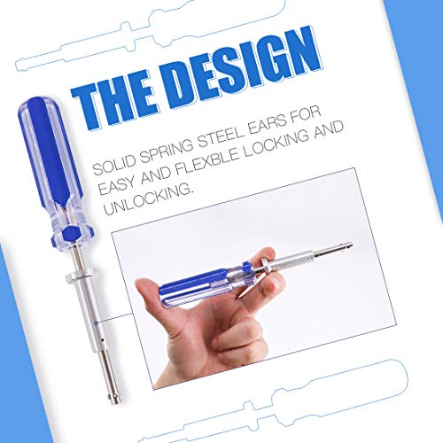 Glarks 4Pcs 11'' And 7'' Professional Bnc And F Connector Extraction Tool F Connector Extractor Coax Security Key Catv Cable Locking Terminator Tv Tool For Tightening And Loosening F Connectors #TOP4