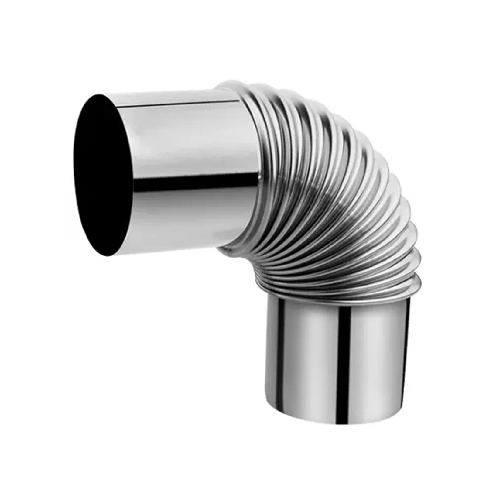 Elbow Pipe， 90° Elbow Pipe, Stainless Steel Chimney Exhaust Multi Flue Stove Heat Resistant(6cm)