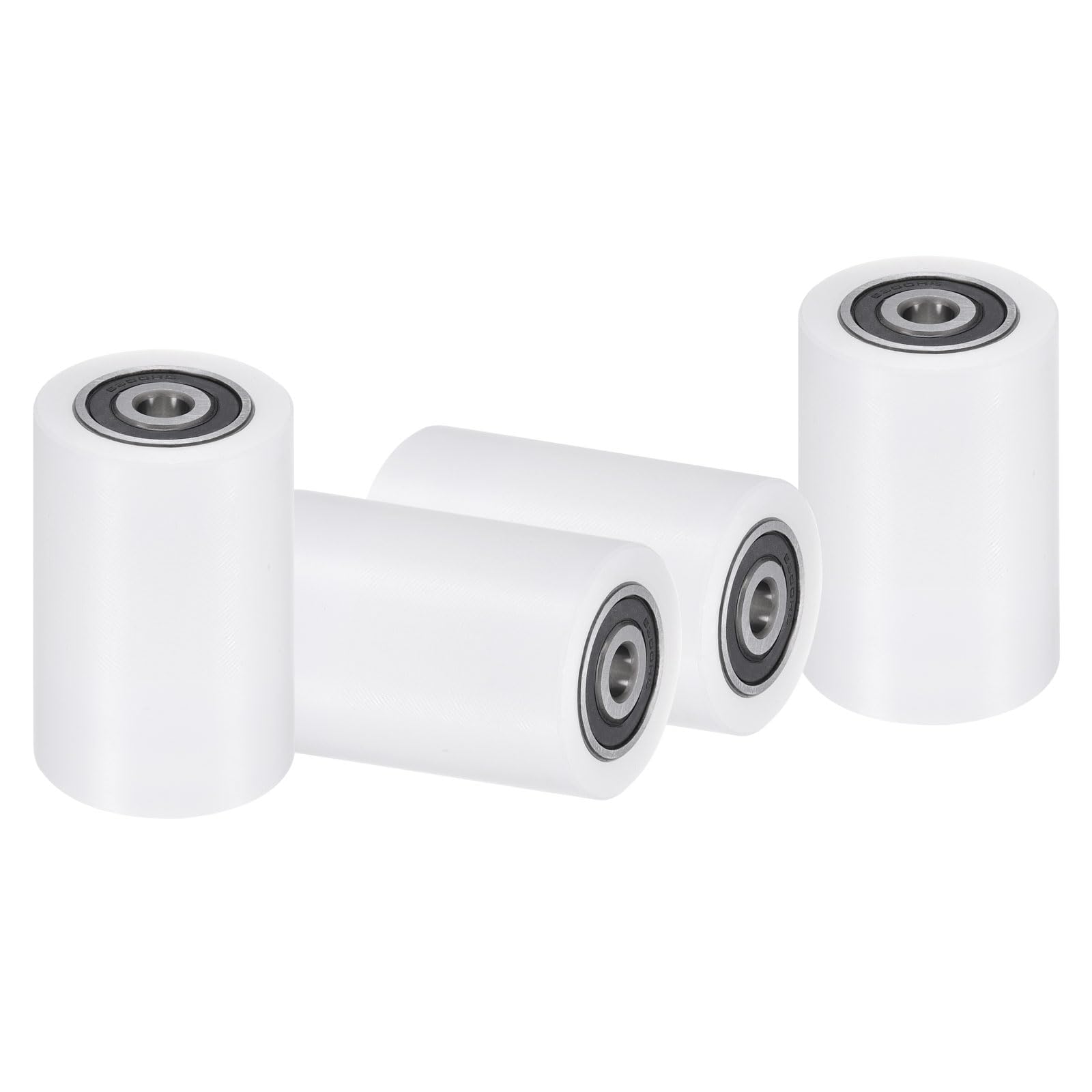 uxcell 2Pcs Nylon Roller Wheel with Bearings, 5/8" Bore x 1-7/8" Width x 4-3/4" Length, CNC Guiding Wheel Flat Belt Idler, Nylon Pulley (White) — Amazon image 7