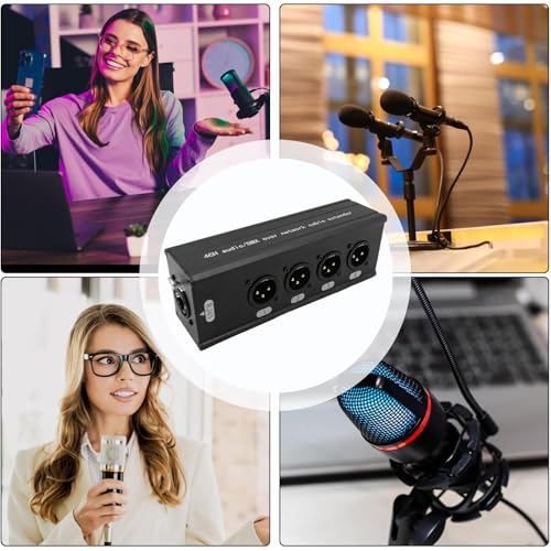 Genérico - Carcasa divisora de cable de 4 canales, accesorios para ordenadores de alta velocidad y estables, 4 canales conector RJ45, para equipos de audio de vídeo y oficina y sala de - imagen 4