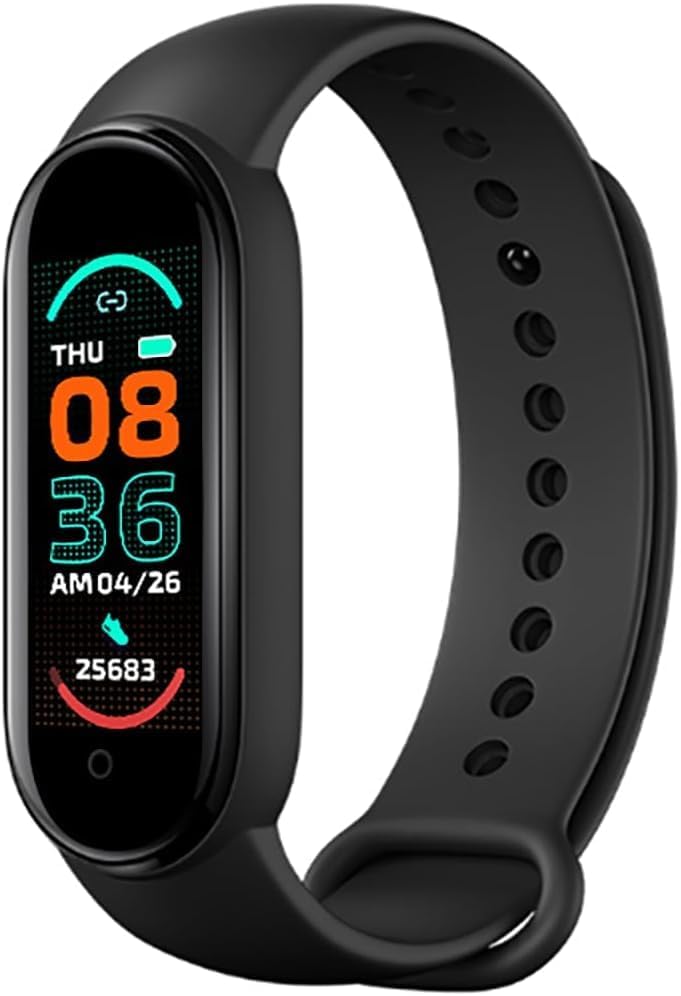[𝟏𝟓 𝐘𝐄𝐀𝐑𝐒 𝐖𝐀𝐑𝐑𝐀𝐍𝐓𝐘] M6 Fitness Tracker Smart Band – Heart Rate, Step & Sleep Monitor, Waterproof Wristband for Men & Women, Sports Activity Tracker for Daily Health Monitoring-picture-15
