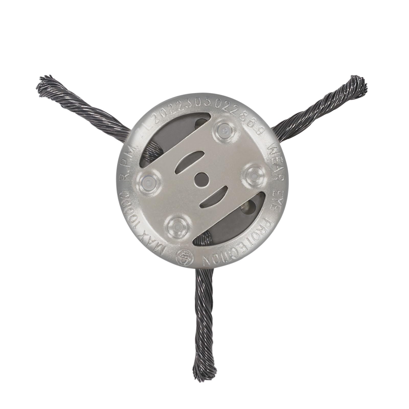 Cabezal de fresado para cortadora de césped, cepillo profesional para desbrozadora eléctrica, cabezal de corte de alambre de acero, cepillo de alambre para jardín (3 cabezales)