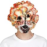 Pigmiss Last US Clicker Mask Halloween Scary Mushroom Full Head Latex Mask Creepy Cosplay Costume Novelty Zombie Props Unisex