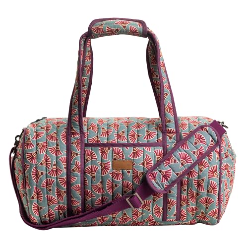 Maison d'Hermine Travel Duffle bag Cotton Quilted bag Overnight Luggage Weekender Business Travellers Family Trip - Bamako - Malia