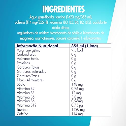 Pack de 24 Latas Red Bull Energético, Sem Açúcar, 355ml