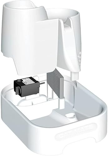 Miniatura 7 de Cat Mate Fuente de mascotas genuina fuente de 3 niveles filtro de polímero y carbono sistema de bomba aislada supersilencioso