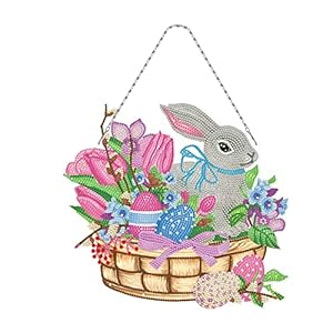 Exquleg 5D Blumen Schmetterling Osterkranz