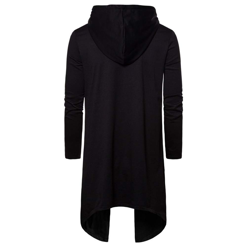 Männer Langarm Outwear Hoodie Sweatshirt Tops Asymmetrisch Jackenmantel Herren Sweatjacke Kapuzenjacke Kapuzenpullover Herren mit Kapuze Hoody Kapuzenshirt Hemd Tops T-Shirt Hoodie