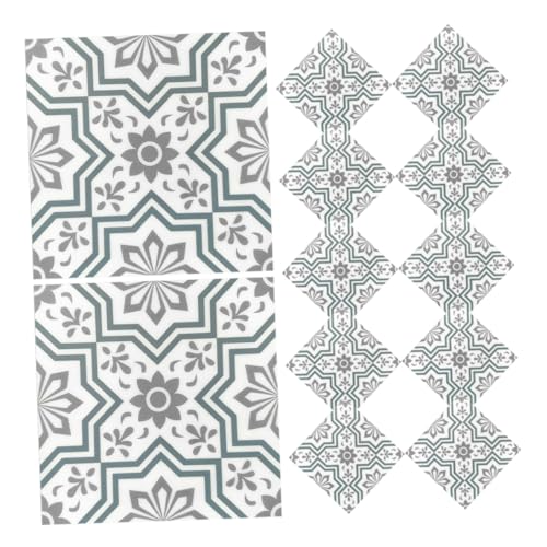 SAFIGLE 12 Adhesivos Autoadhesivos Impermeables para Azulejos de Pared 3D Diseño de Rombos Vinilos Decorativos para Cocina y Baño Resistentes al Agua Aceite para Decoración del Hogar
