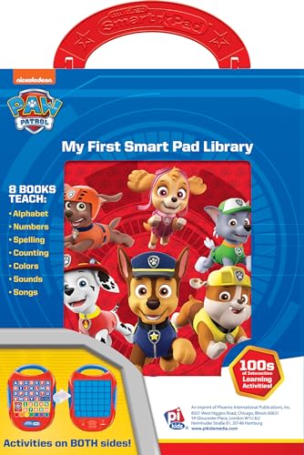 Nickelodeon PAW Patrol - My First Smart Pad Electronic Activity Pad and 8 Sound Book Library - PI Kids